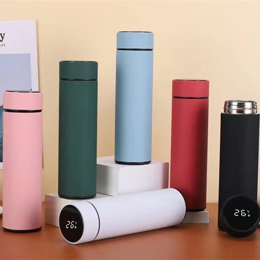 LED temperature display vacuum flask smart cup water bottle stainless steel cup touch screen