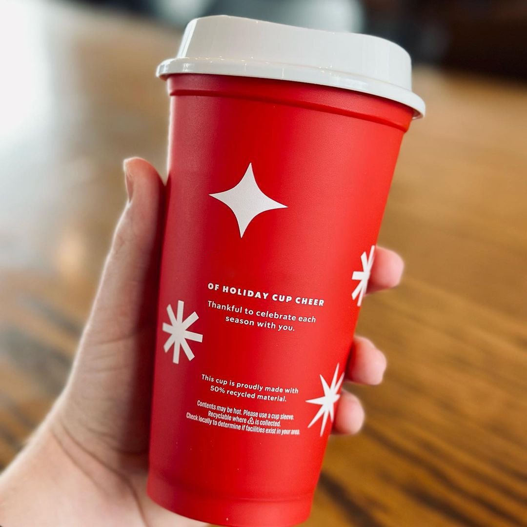 Custom Holiday Ice Cold Travel Mug Coffee Reusable Hard Coffee16Oz Plastic Red Cup
