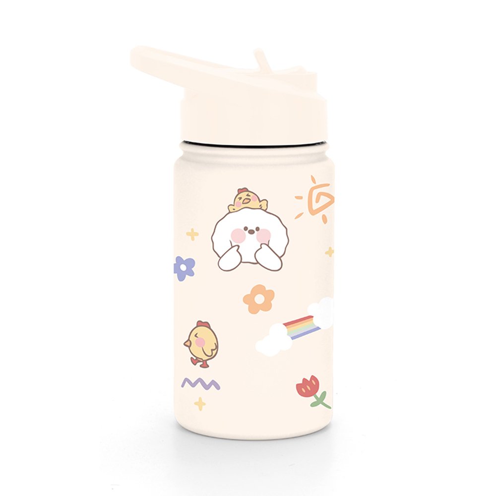 Cartoon Animal Double Wall Vacuum Flask Stainless Steel Thermos Unicorn Flamingo Customized Gift Cup Water Bottle