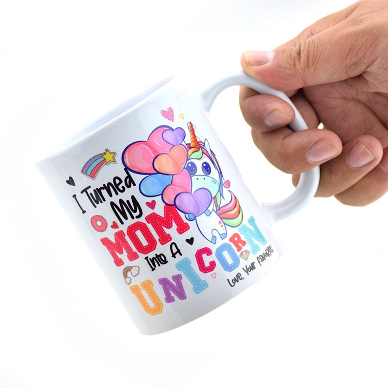 11oz Sublimation Black Coloured Inner Mug with Handle and Box