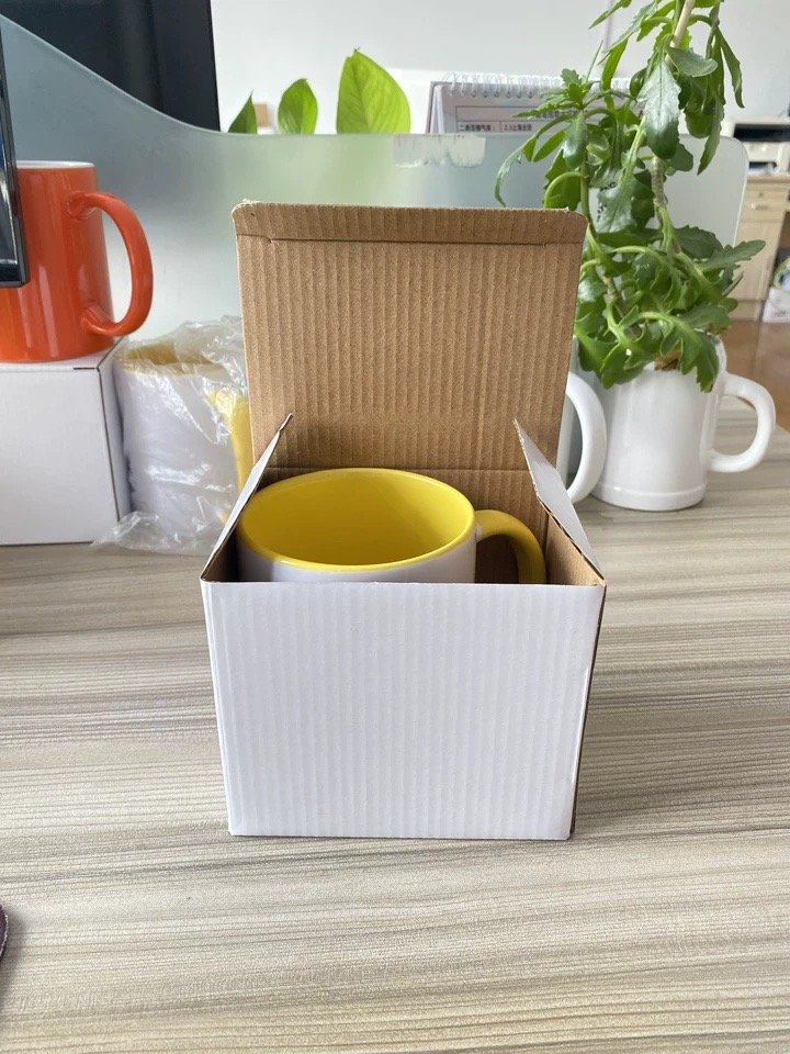 11oz Sublimation Black Coloured Inner Mug with Handle and Box