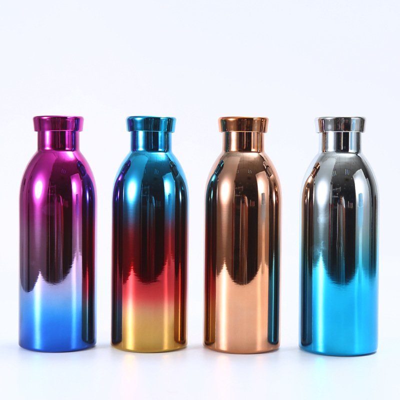 Popular Skirton Wholesale 500ml Vacuum Flask electroplate Water Bottle for Sports