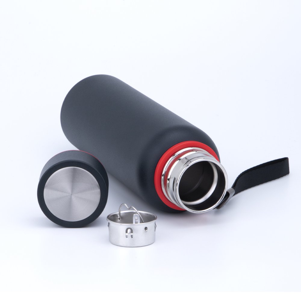 Eco-friendly Double-Walled Stainless Steel Thermos Bottle 700ml Modern Straight Cup Design for Camping and Vacuum Flask