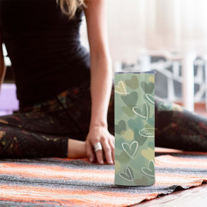 Factory wholesale 50 pcs Custom Print 20 oz Straight Sublimation Blank Right Angle Metal Stainless Steel Skinny Tumbler