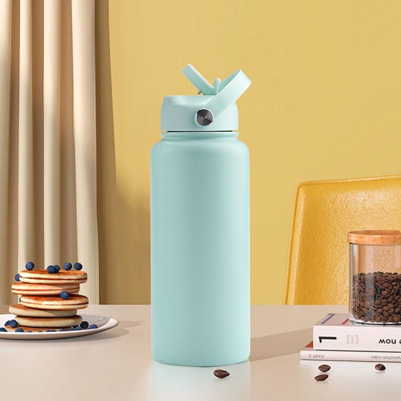 Personalized water bottles 32oz 18oz double wall thermal flask stainless steel insulated drink bottle