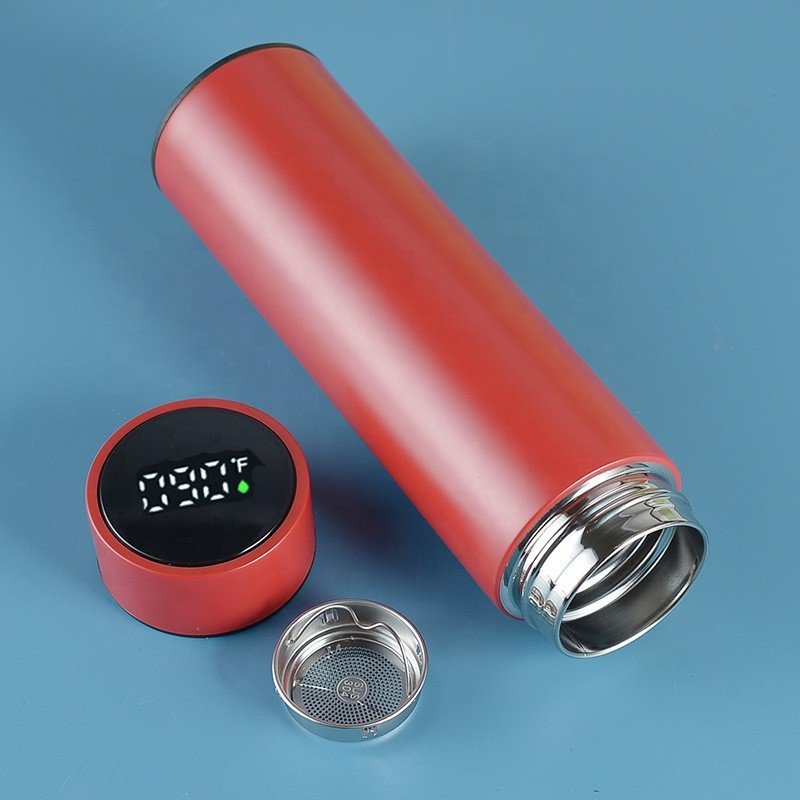 Temperature Display Fahrenheit Smart Thermos Water Bottles Vacuum Flask with Gift box In Stock 500ml