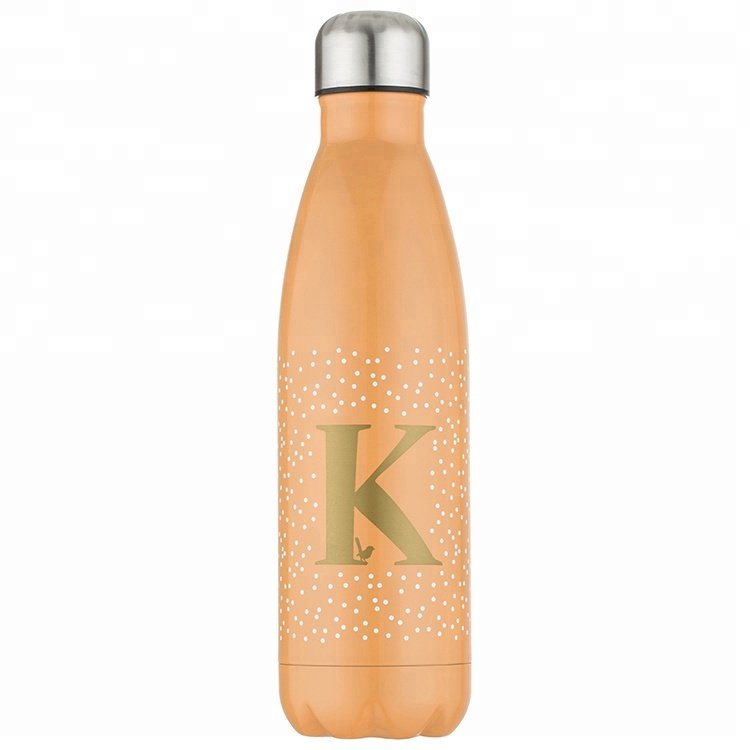 Joywards new design letter creative portable vacuum Cola water bottle