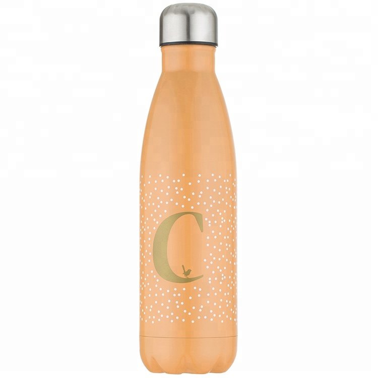 Joywards new design letter creative portable vacuum Cola water bottle