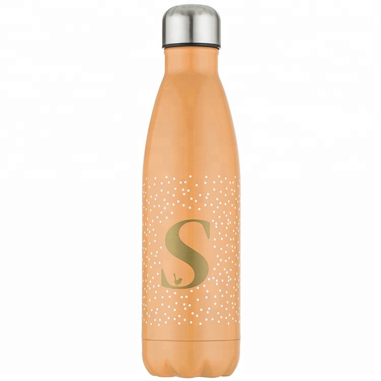 Joywards new design letter creative portable vacuum Cola water bottle