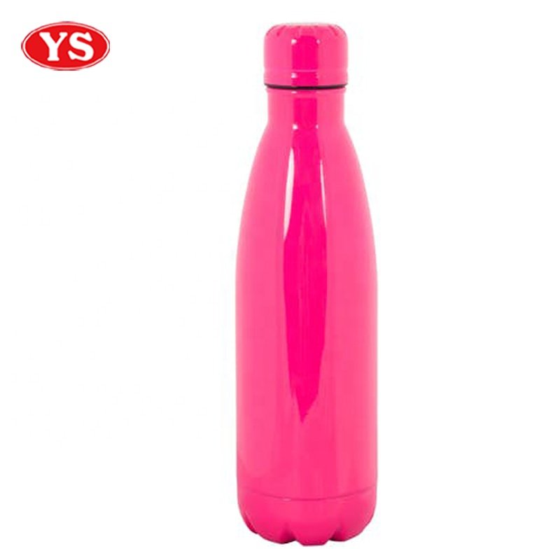 Customized Green Double Wall Stainless Steel 500ml Cola Water Bottle with Lid