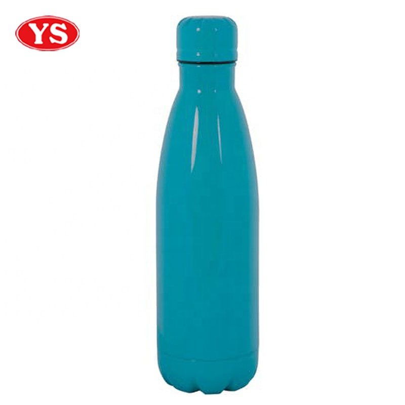 Customized Green Double Wall Stainless Steel 500ml Cola Water Bottle with Lid