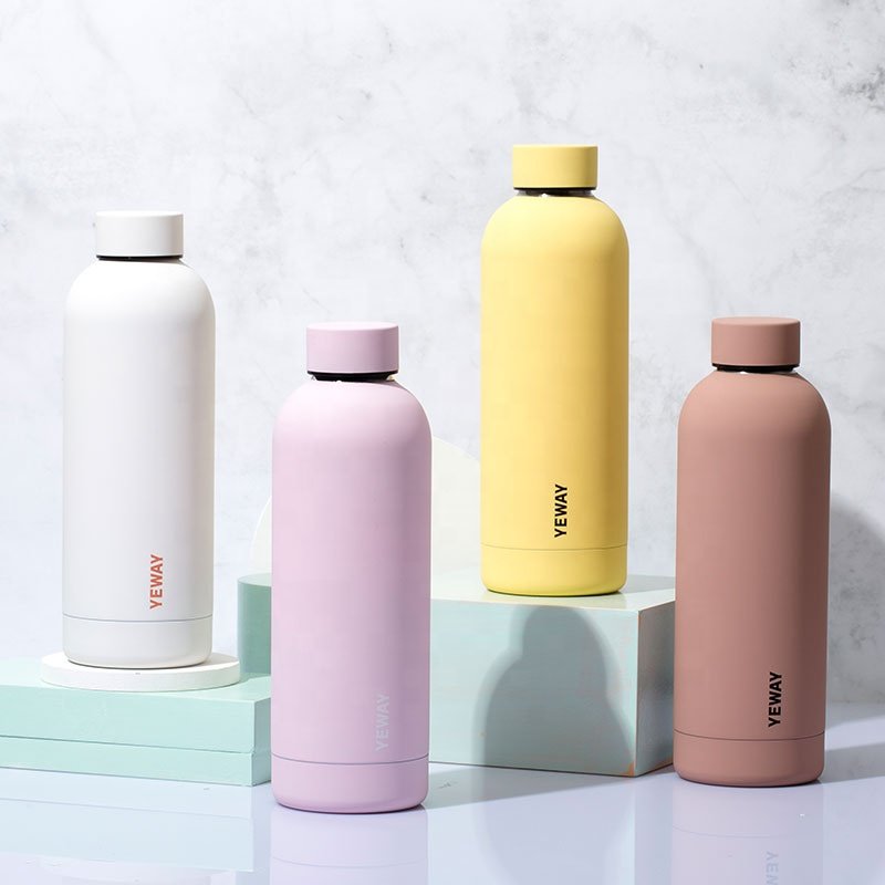 YEWAY Wasserflasche Factory custom double wall stainless steel cup insulated drink bottle tumbler thermal water bottle 500 ml