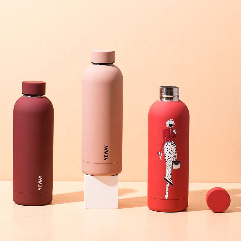 YEWAY Wasserflasche Factory custom double wall stainless steel cup insulated drink bottle tumbler thermal water bottle 500 ml