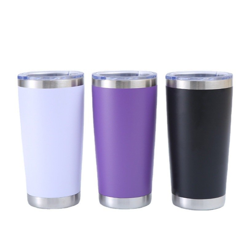 Wholesale 20oz Stainless Steel Tumblers With Lid 304 Stainless Steel Double Wall Vacuum Insulated Travel Coffee Mug