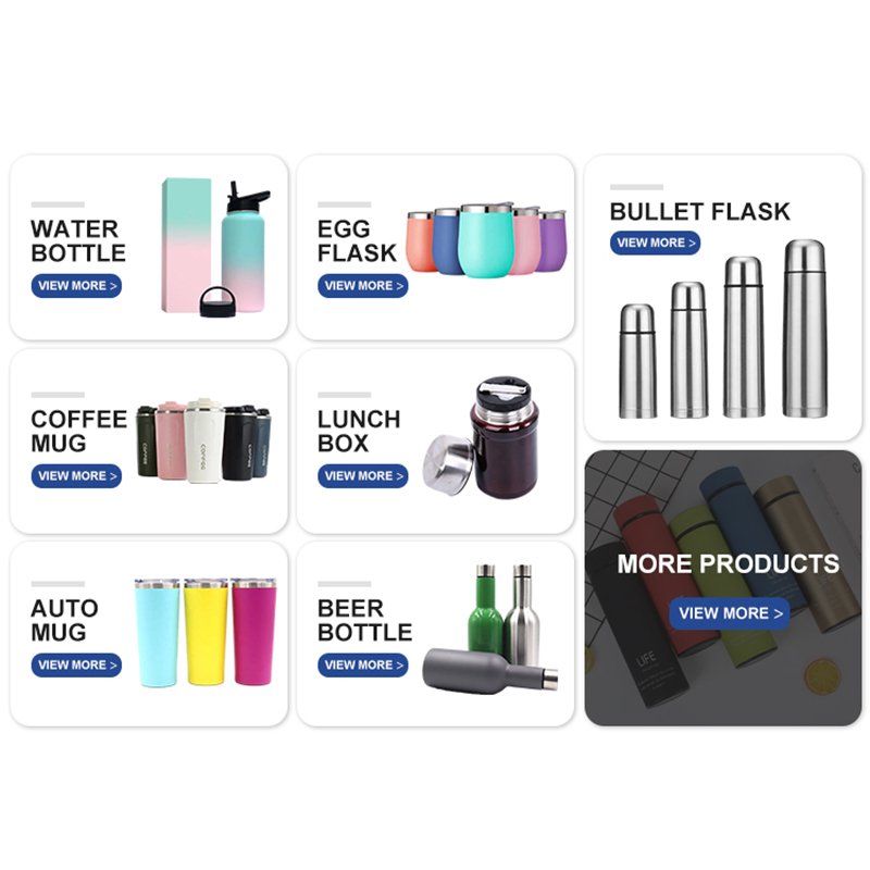 32oz Water Bottle Stainless Steel Tumbler Outdoor Vacuum Mug Double Wall Vacuum Flask With 3 Lids