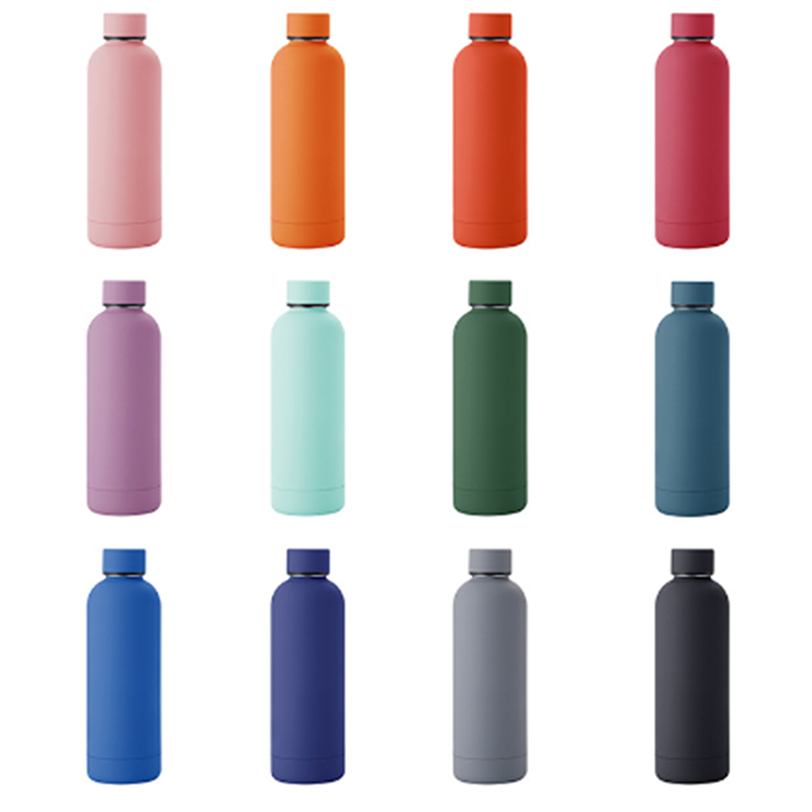 Water Bottles 500ml Cold And Hot Bottles Stainless Steel Tumblers Mugs With Lid Insulated Flask Water Bottles