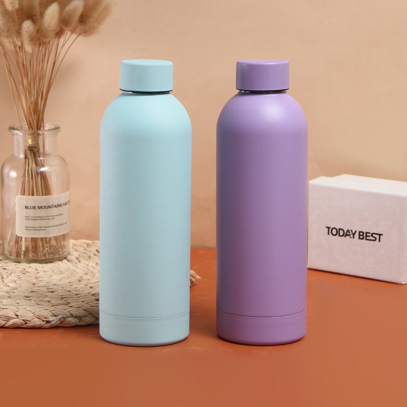 Hot 12Oz 20Oz 24Oz 32Oz 64Oz Custom Colorful Powder Coated Stainless Steel Insulated Sports Gym Kids Water Bottle With Straw