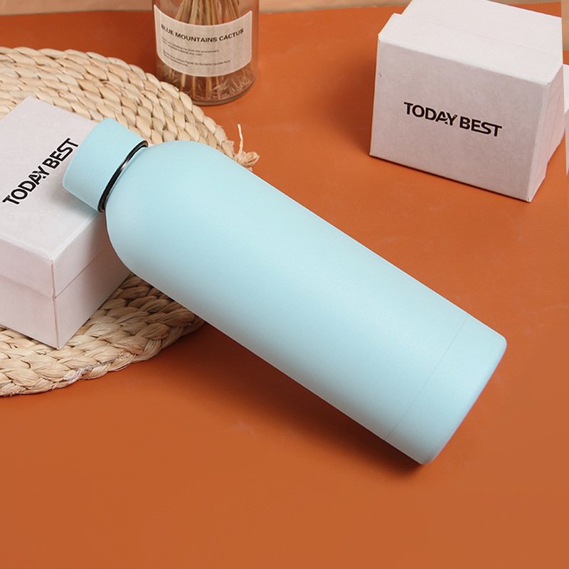 Hot 12Oz 20Oz 24Oz 32Oz 64Oz Custom Colorful Powder Coated Stainless Steel Insulated Sports Gym Kids Water Bottle With Straw