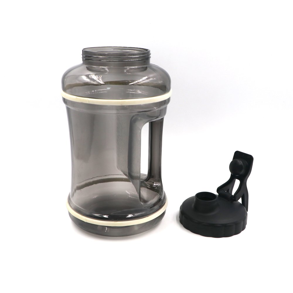 Real eco friendly wide mouth PETG BPA free 2.6L 2L 2 liter plastic fitness sport protein shaker water bottle