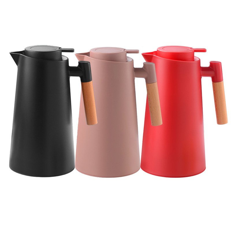 1L Vacuum Jug Insulated Tea Carafe Double Wall Insulation Pot Hot Water Bottle Dispenser for Coffee Customized Stainless Steel