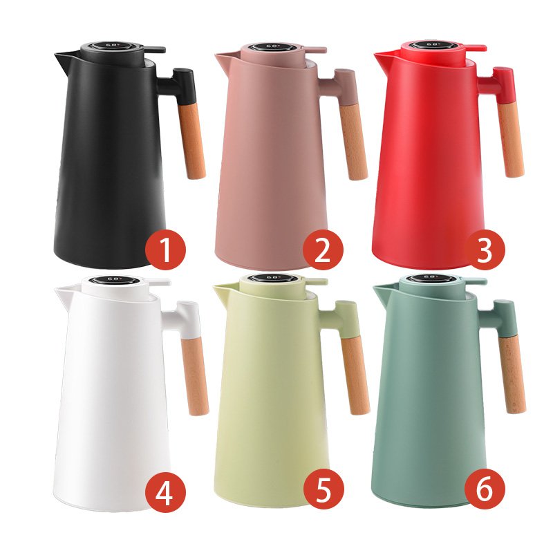 1L Vacuum Jug Insulated Tea Carafe Double Wall Insulation Pot Hot Water Bottle Dispenser for Coffee Customized Stainless Steel