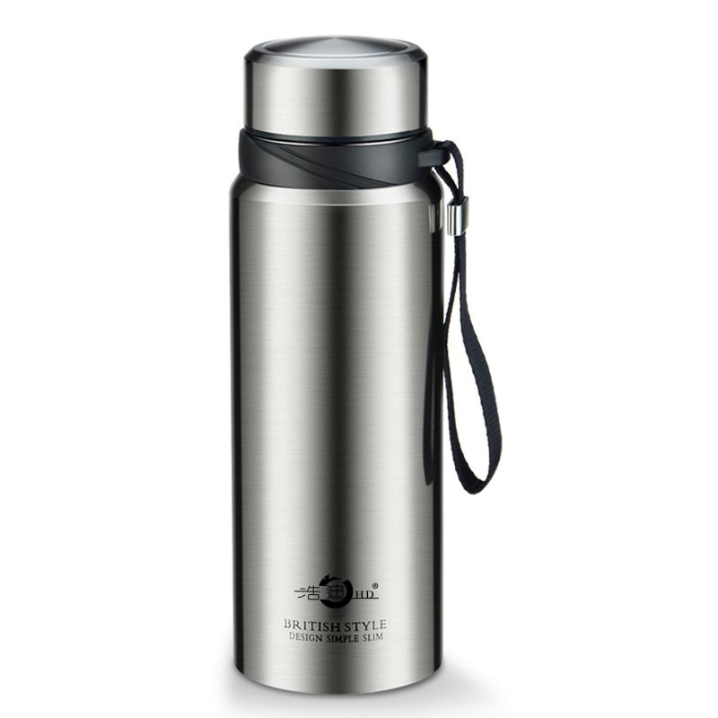 Insulated Sports Termos Water Bottle Custom 1200ml Double Wall Thermos Vacuum Flasks 304 Stainless Steel 2022 New Black Camping