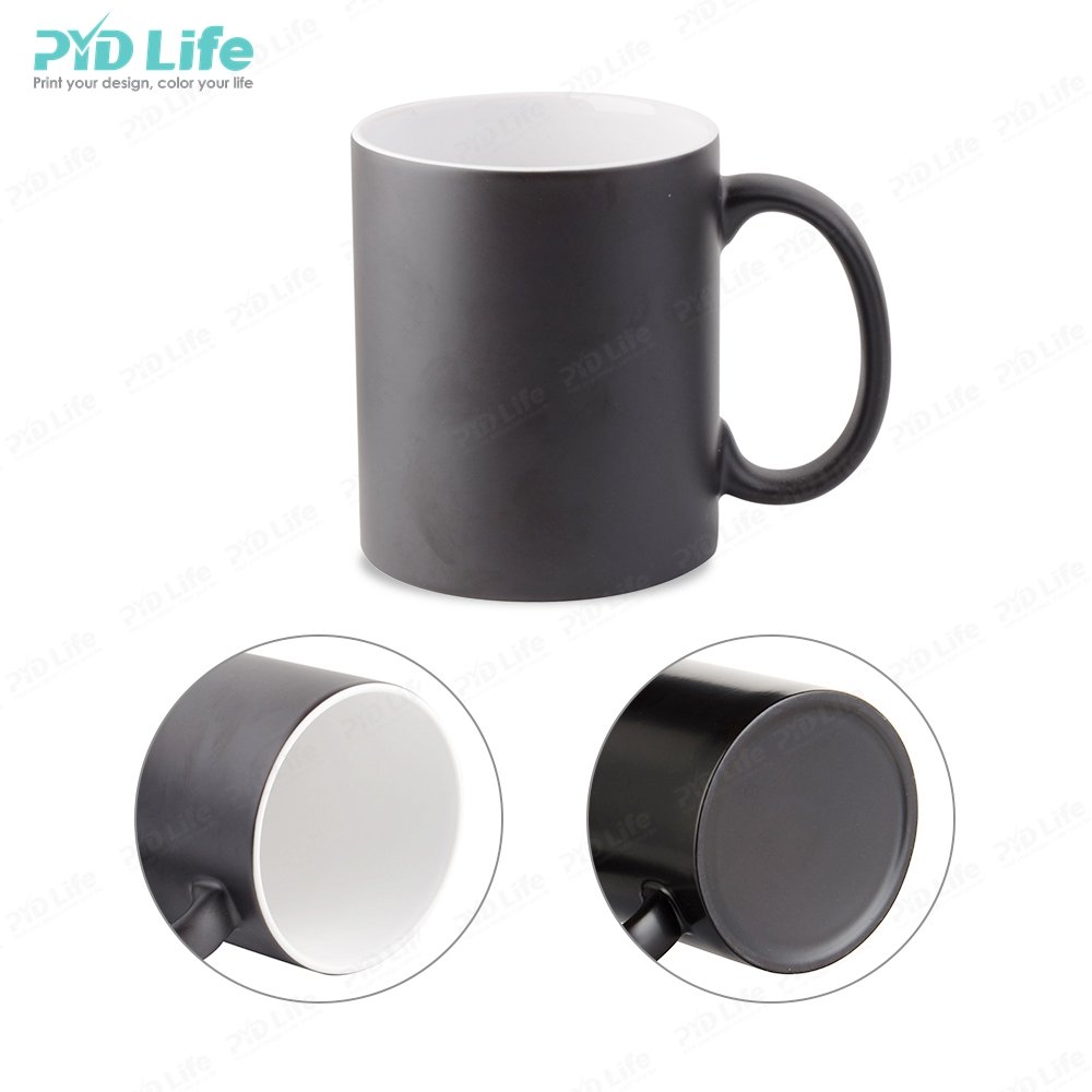 Wholesale Custom Sublimation Blank Ceramic Mug 11oz Magic Mug Color Changing Sublimation Mug