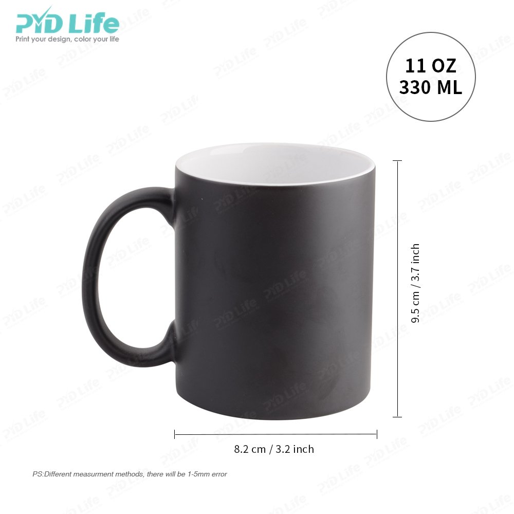 Wholesale Custom Sublimation Blank Ceramic Mug 11oz Magic Mug Color Changing Sublimation Mug