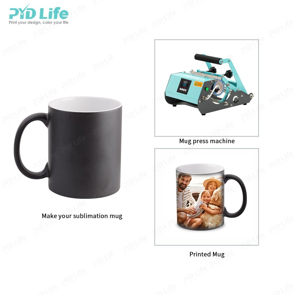Wholesale Custom Sublimation Blank Ceramic Mug 11oz Magic Mug Color Changing Sublimation Mug