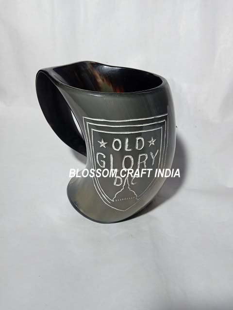 Best Quality Fashionable Natural Buffalo Horn Mugs / wholesale Manufacturer