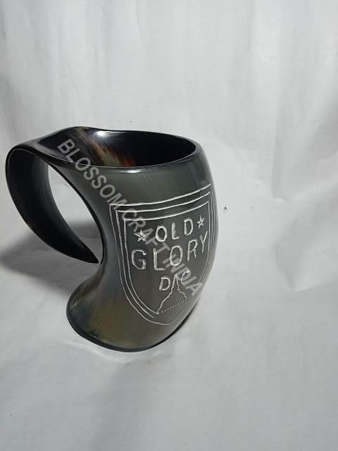 Best Quality Fashionable Natural Buffalo Horn Mugs / wholesale Manufacturer