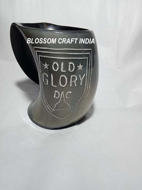 Best Quality Fashionable Natural Buffalo Horn Mugs / wholesale Manufacturer