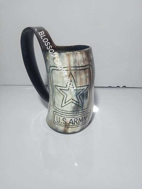 Best Quality Fashionable Natural Buffalo Horn Mugs / wholesale Manufacturer