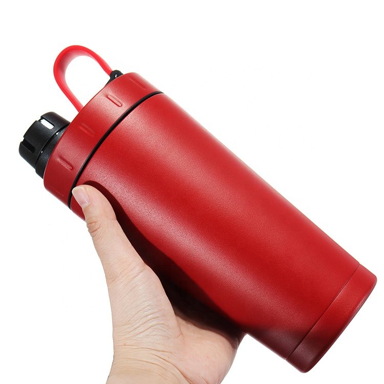 FACTORY PRICE 700ml double wall stainless steel vacuum flask insulated thermos sport gym fitness blender Metal protein shaker