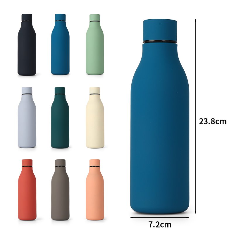 Custom 0.5L Stainless Steel double Wall Thermal Insulation Thermos Vacuum Flask Drink Water Bottle for Travel Camp Sport