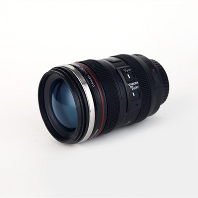 400ml Stainless steel thermal travel coffee cup Camera Lens Mug
