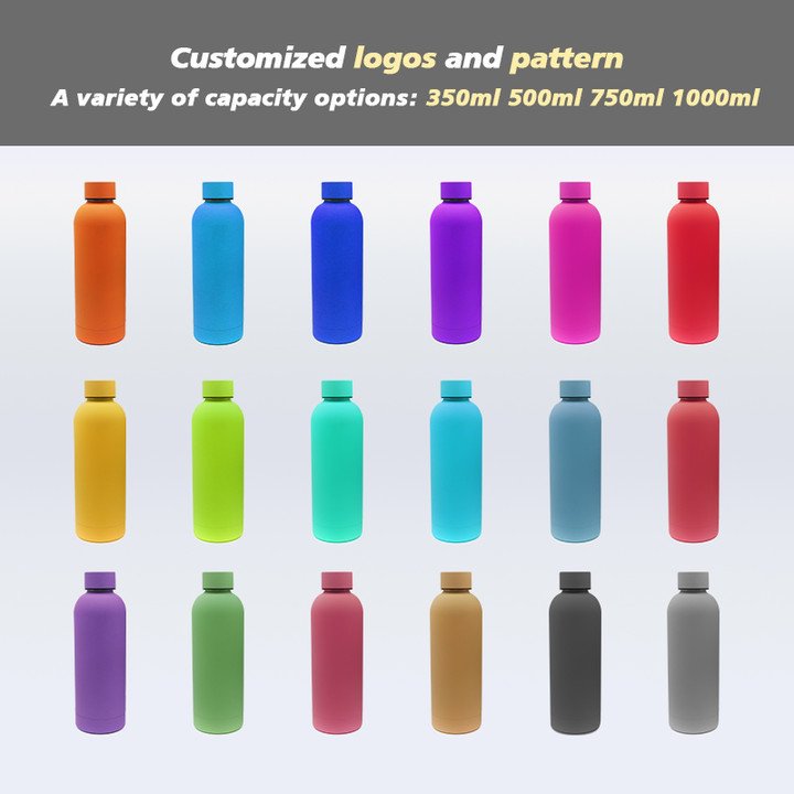 High Quality Sport Water Bottle 1l Thermal Bottle Wood Lid Water Bottle Stainless Steel Vacuum Insulated Thermos For Girls