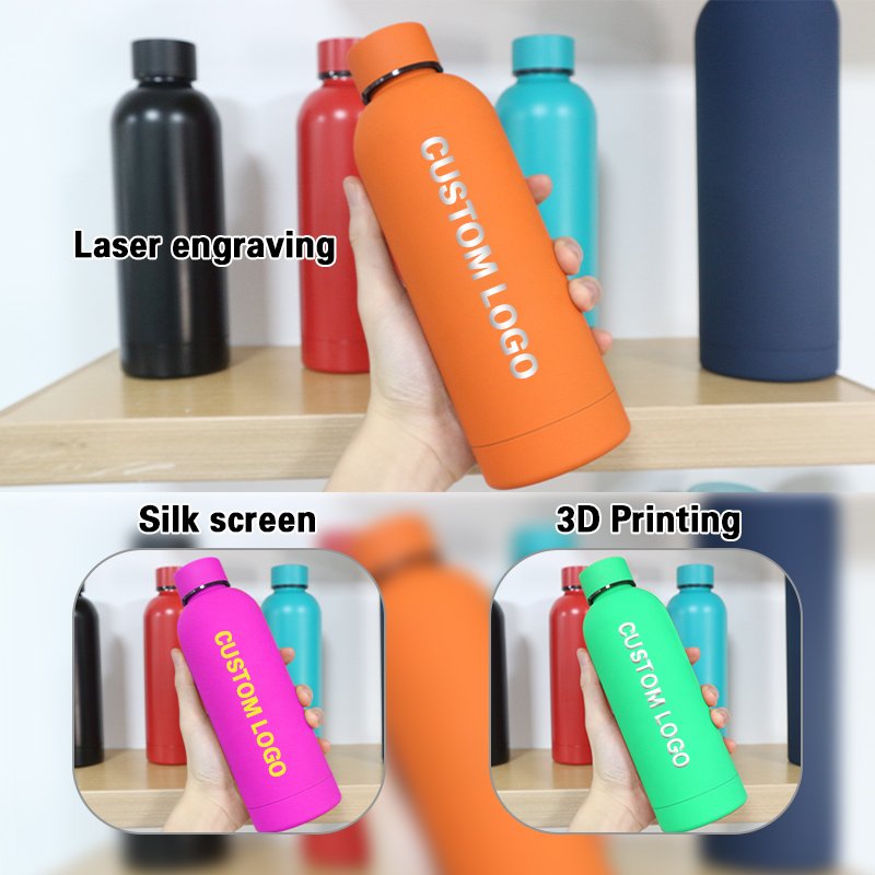 High Quality Sport Water Bottle 1l Thermal Bottle Wood Lid Water Bottle Stainless Steel Vacuum Insulated Thermos For Girls