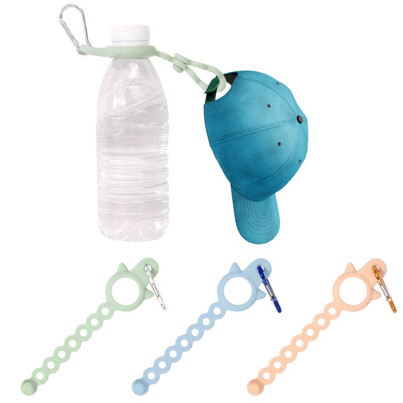 Silicone Water Bottle Clip with Buckle Water Bottle Silicone Carrier Grip for Running Outdoor Water Bottle Carrier Holder