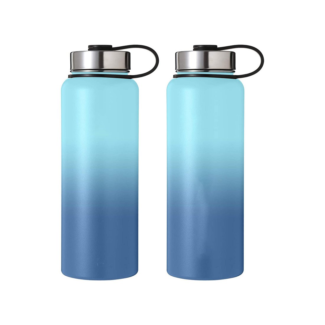32 oz vacuum flask insulated stainless steel sports straw water bottles with leak proof 40 oz Metal Canteen