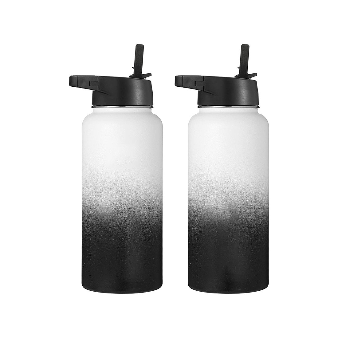 32 oz vacuum flask insulated stainless steel sports straw water bottles with leak proof 40 oz Metal Canteen