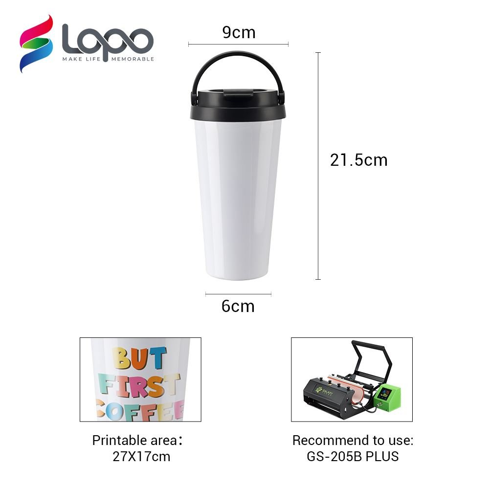 500ml Sublimation Portable Stainless Steel Tumbler Sublimation Double Wall Vacuum Water Bottle