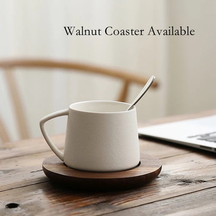 Custom Rustic 380ml Modern Tea Latte Cup Nordic Matte Blue Pink Black White Coffee Mug Ceramic