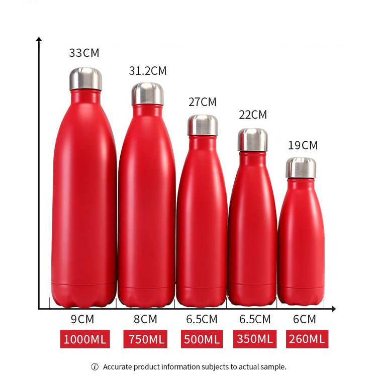Customised Design 500ml Thermos Cup Stainless Steel Insulated Drink Water Bottle Vacuum Flasks