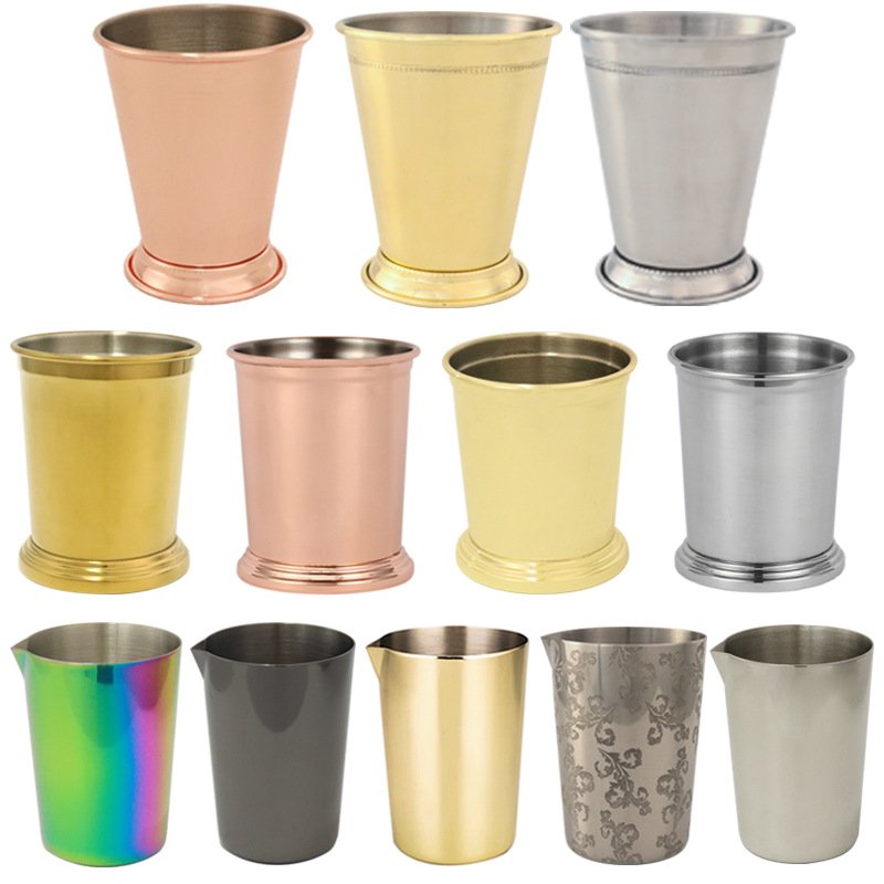 16oz Moscow Mule Mug Metal Cocktail Wine Cup Copper Plating Tumbler Cup