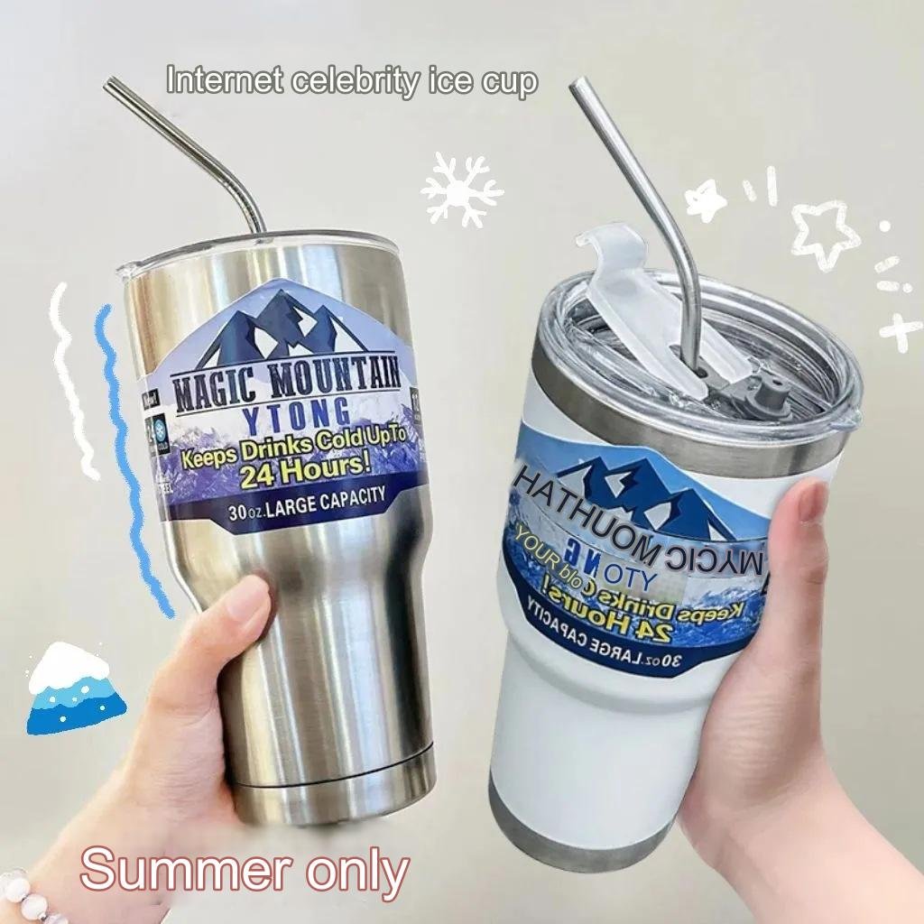 30oz Car Mugs and cup wholesale for travel BPA free stainless steel car tumbler double wall beer tumbler White Box Vacuum