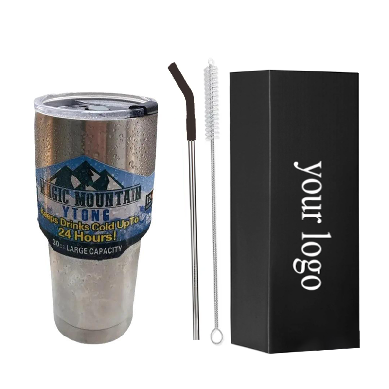 30oz Car Mugs and cup wholesale for travel BPA free stainless steel car tumbler double wall beer tumbler White Box Vacuum