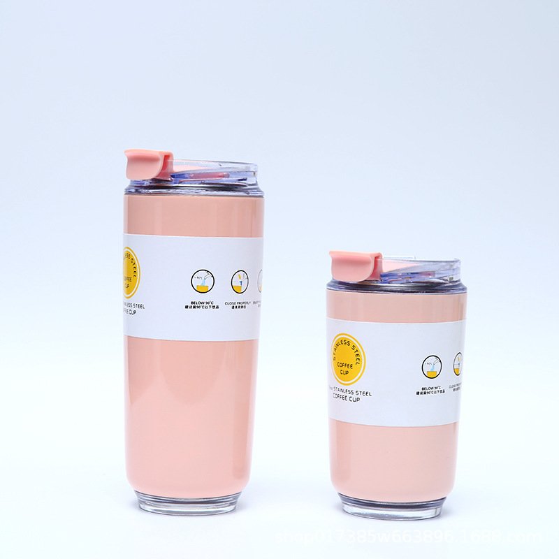 Stainless Steel Water Bottles Double Wall Vacuum 16oz Portable Drinking Travel Vacuum Cup