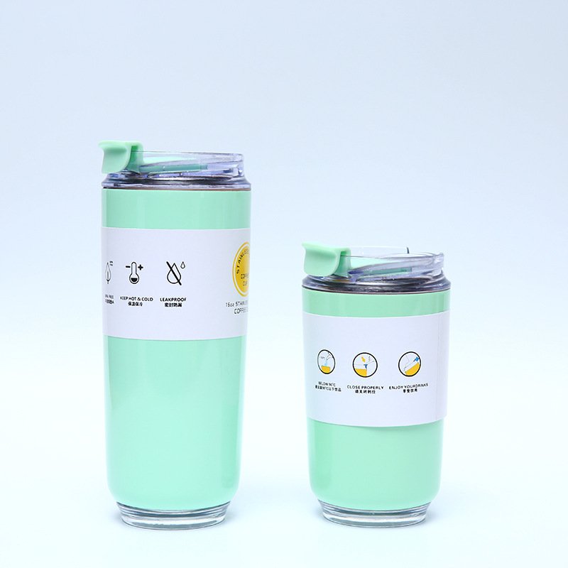 Stainless Steel Water Bottles Double Wall Vacuum 16oz Portable Drinking Travel Vacuum Cup