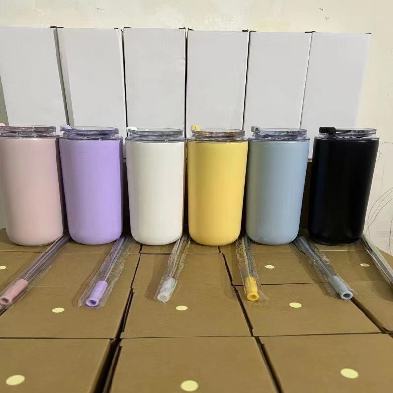 Stainless Steel Water Bottles Double Wall Vacuum 16oz Portable Drinking Travel Vacuum Cup